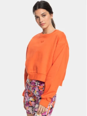Roxy Bluza Ess Nrj Cn Otlr ERJFT04670 Pomarańczowy Regular Fit