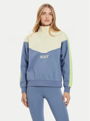 Roxy Bluza Essential Energy ERJFT04860 Niebieski Loose Fit