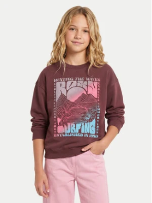 Roxy Bluza Lineup Brushed ERGFT04021 Brązowy Oversize