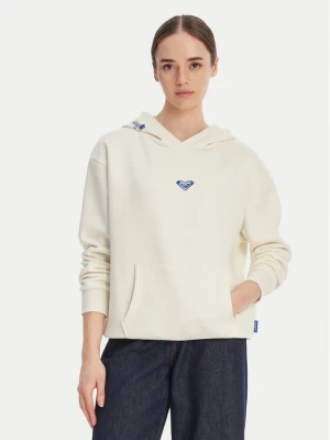 Roxy Bluza W126-RXLSS-1017-02X Écru Regular Fit Kremowy