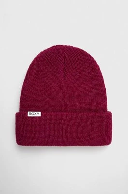 Roxy czapka kolor fioletowy