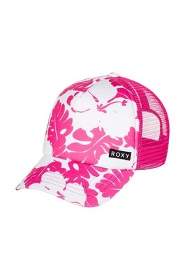 Roxy czapka z daszkiem dziecięca HONEY COCONUT kolor różowy wzorzysta