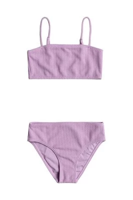Roxy dwuczęściowy strój kąpielowy dziecięcy ARUBA RG kolor fioletowy