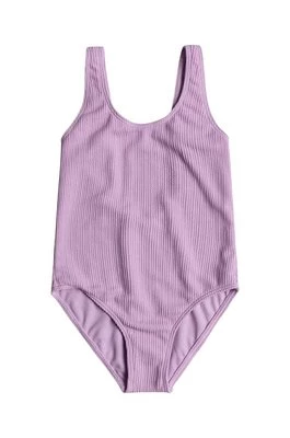 Roxy jednoczęściowy strój kąpielowy dziecięcy ARUBA RG kolor fioletowy