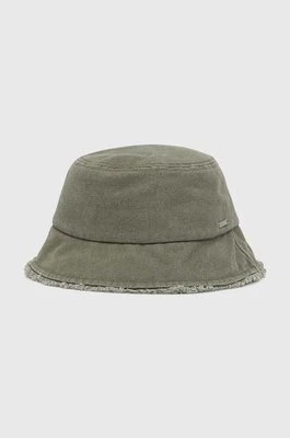 Roxy kapelusz bawełniany kolor zielony bawełniany ERJHA04254