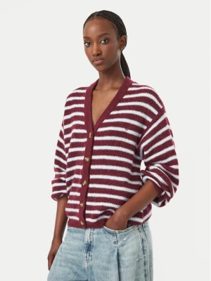 Roxy Kardigan Deep As The Ocean EBJSW00157 Bordowy Regular Fit