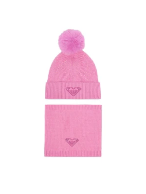 Roxy Komplet czapka i komin CEO-ROXY_ACCCS_08_AW2025 Różowy