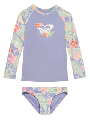 Roxy Komplet t-shirt i kąpielówki ERLWR03330 Niebieski
