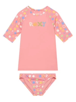 Roxy Komplet t-shirt i kąpielówki Roxy Dot ERLWR03328 Różowy