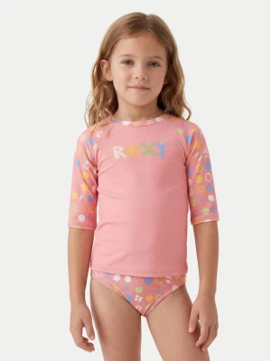 Roxy Komplet t-shirt i kąpielówki Roxy Dot ERLWR03328 Różowy