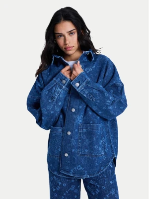 Roxy Koszula jeansowa Kick Back Washed ERJWT03750 Niebieski Relaxed Fit