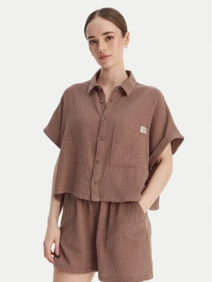 Roxy Koszula -W126-RXLST-1024-35X Brązowy Oversize