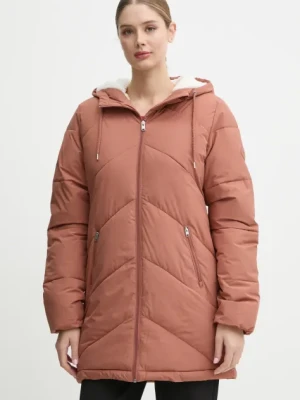 Roxy kurtka Better Weather damska kolor brązowy zimowa oversize ERJJK03634