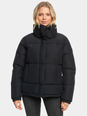 Roxy Kurtka puchowa Winter Rebel Jk Otlr ERJJK03556 Czarny Regular Fit