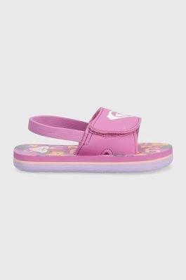 Roxy sandały kolor fioletowy