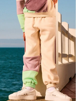 Roxy Spodnie dresowe Remember The Name ERGFB03340 Beżowy Regular Fit