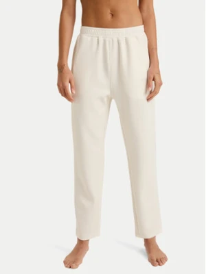 Roxy Spodnie dresowe Rise & Vibe Sweets ERJNP03660 Écru Regular Fit