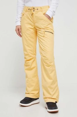 Roxy spodnie Nadia kolor żółty
