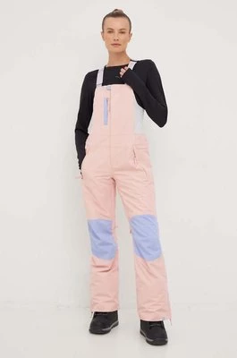 Roxy spodnie snowboardowe Chloe Kim kolor różowy