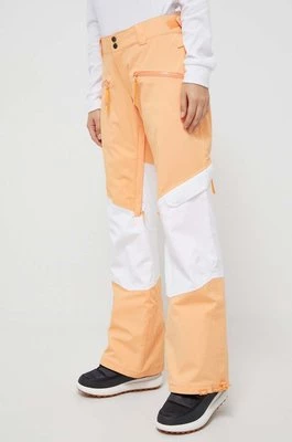 Roxy spodnie Woodrose x Chloe Kim kolor pomarańczowy