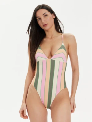 Roxy Strój kąpielowy Vista Stripe One Piece ERJX103639 Kolorowy