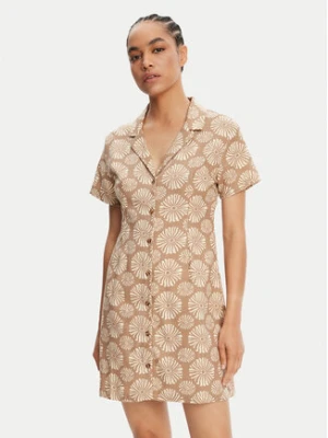 Roxy Sukienka koszulowa Happy Shiny Girls ERJWD03881 Brązowy