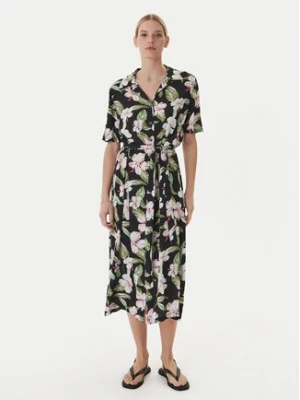 Roxy Sukienka koszulowa Island Escape ERJWD03865 Czarny Regular Fit