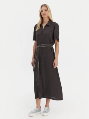 Roxy Sukienka koszulowa Island Escape Solid ERJWD03884 Szary Regular Fit