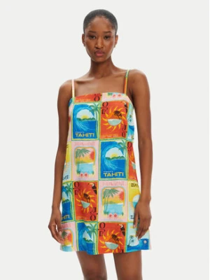 Roxy Sukienka letnia Atlas Playa Blanca ERJWD03860 Kolorowy Regular Fit