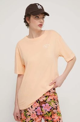 Roxy t-shirt bawełniany Essential Energy damski kolor pomarańczowy ERJKT04130