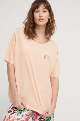 Roxy t-shirt damski kolor pomarańczowy ERJZT05676
