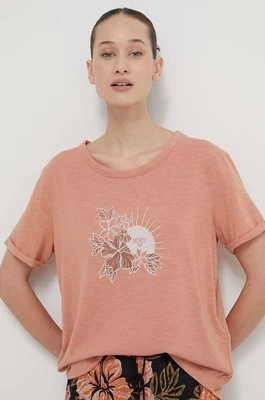 Roxy t-shirt damski kolor pomarańczowy ERJZT05667