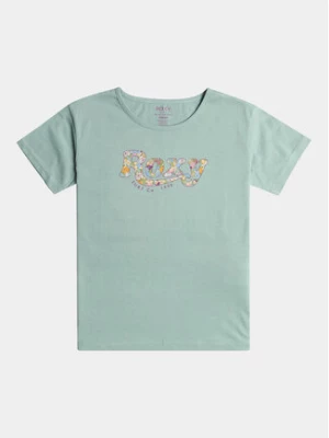 Roxy T-Shirt Day And Night A Tees ERGZT04008 Niebieski Regular Fit