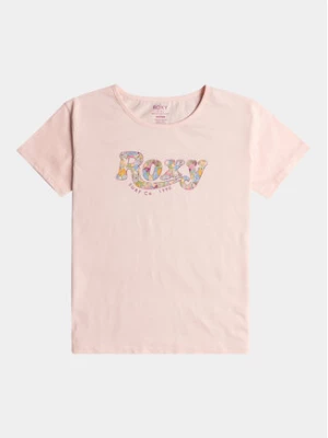 Roxy T-Shirt Day And Night A Tees ERGZT04008 Różowy Regular Fit