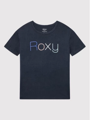 Roxy T-Shirt Day And Night ERGZT03845 Granatowy Regular Fit