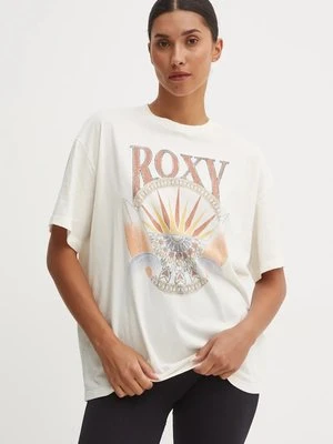 Roxy t-shirt Dreamers Woman damski kolor beżowy ERJZT05812