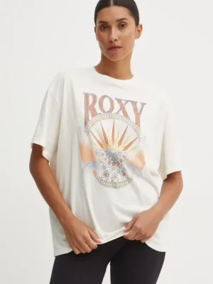 Roxy t-shirt Dreamers Woman damski kolor beżowy ERJZT05812