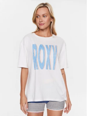 Roxy T-Shirt ERJZT05461 Biały Regular Fit