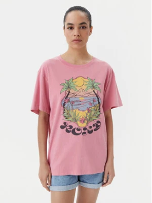 Roxy T-Shirt ERJZT05905 Różowy Oversize