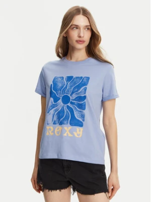Roxy T-Shirt ERJZT05911 Niebieski Regular Fit