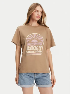 Zdjęcie produktu Roxy T-Shirt ERJZT05912 Brązowy Regular Fit