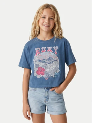 Roxy T-Shirt Eve Washed ERGZT04137 Niebieski Oversize