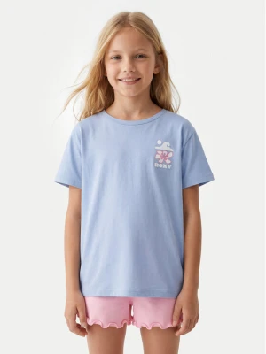 Roxy T-Shirt Lily ERGZT04139 Fioletowy Regular Fit