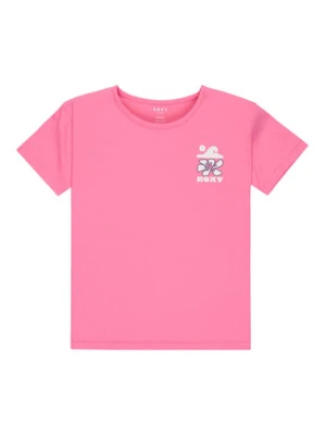 Roxy T-Shirt Lily ERGZT04139 Różowy Regular Fit