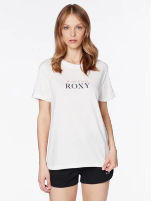 Roxy T-Shirt Noon Ocean ERJZT05490 Biały Regular Fit