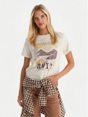 Roxy T-Shirt Oceanregular Poster ERJZT06017 Écru Regular Fit