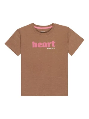 Roxy T-Shirt Orchid Art ERGZT04142 Brązowy Regular Fit