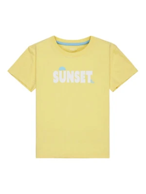 Roxy T-Shirt Orchid Art ERGZT04142 Żółty Regular Fit