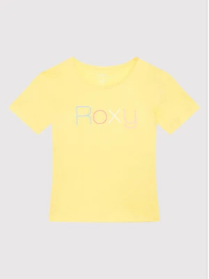 Roxy T-Shirt Short Sleeve ERGZT03845 Żółty Regular Fit