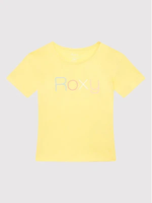 Roxy T-Shirt Short Sleeve ERGZT03845 Żółty Regular Fit